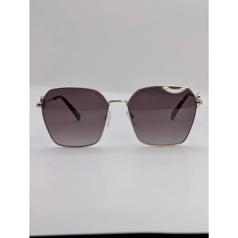 AUTH Marc Jacobs Square Frame Aviator Marc Icon – Tortoise & Gold – Brand New